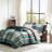 Classic Plaid Bedding Set with Antimicrobial Protection