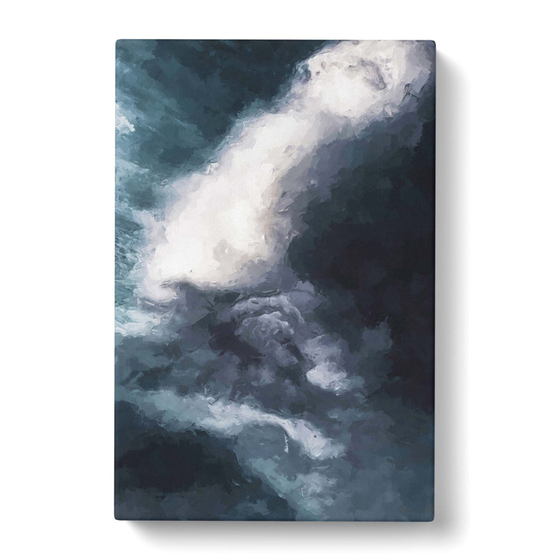 Ocean Moods Abstract Art - Wrapped Canvas Painting, 60cm H x 40cm W x 3cm D