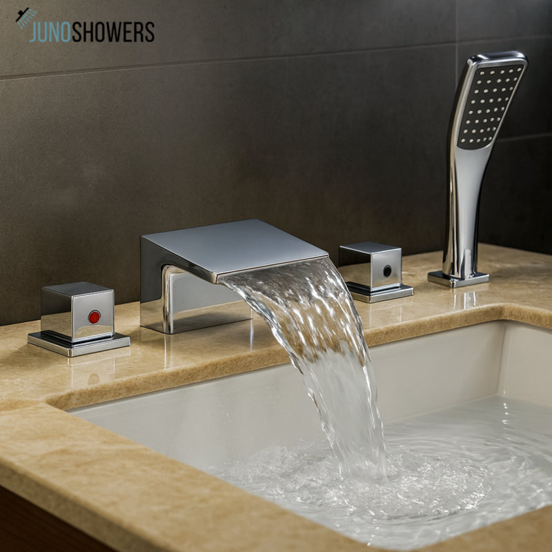 Robinet de lavabo de salle de bain Juno, Or rose