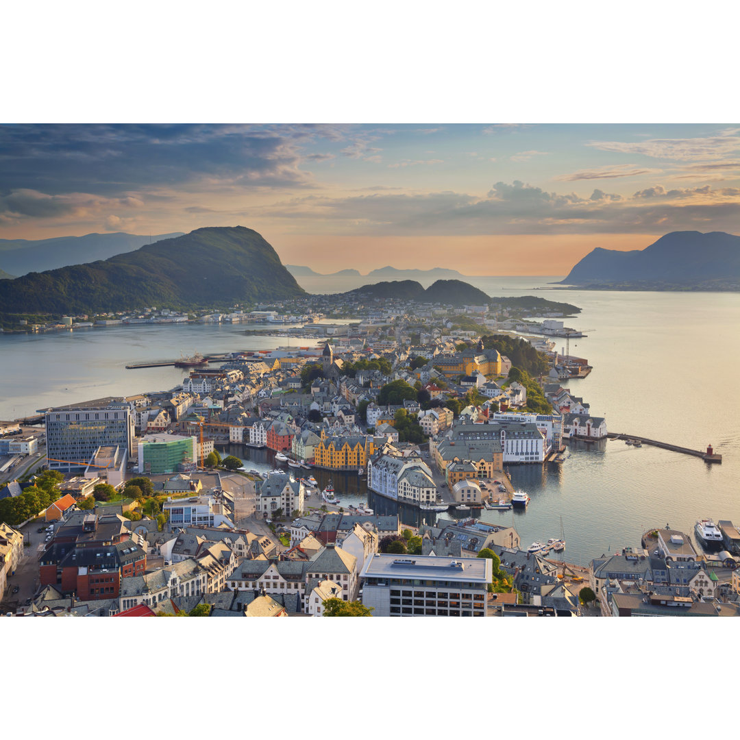 Alesund, Norway by RudyBalasko - Wrapped Canvas Print