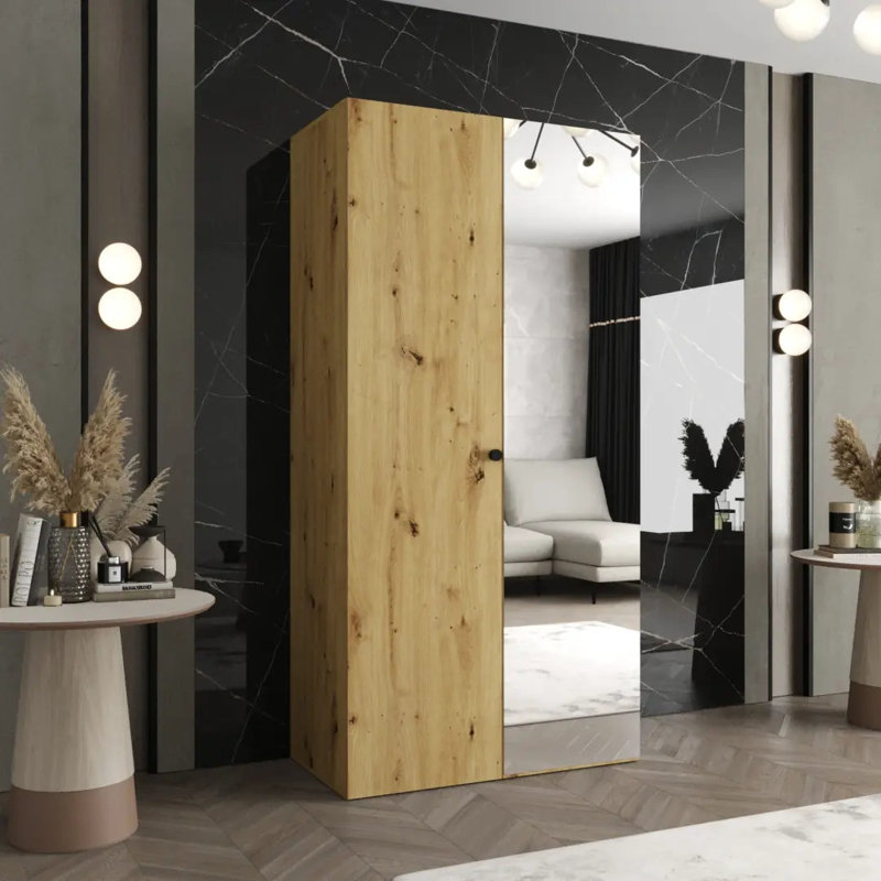 Manufactured Wood Wardrobe, Oak Artisan