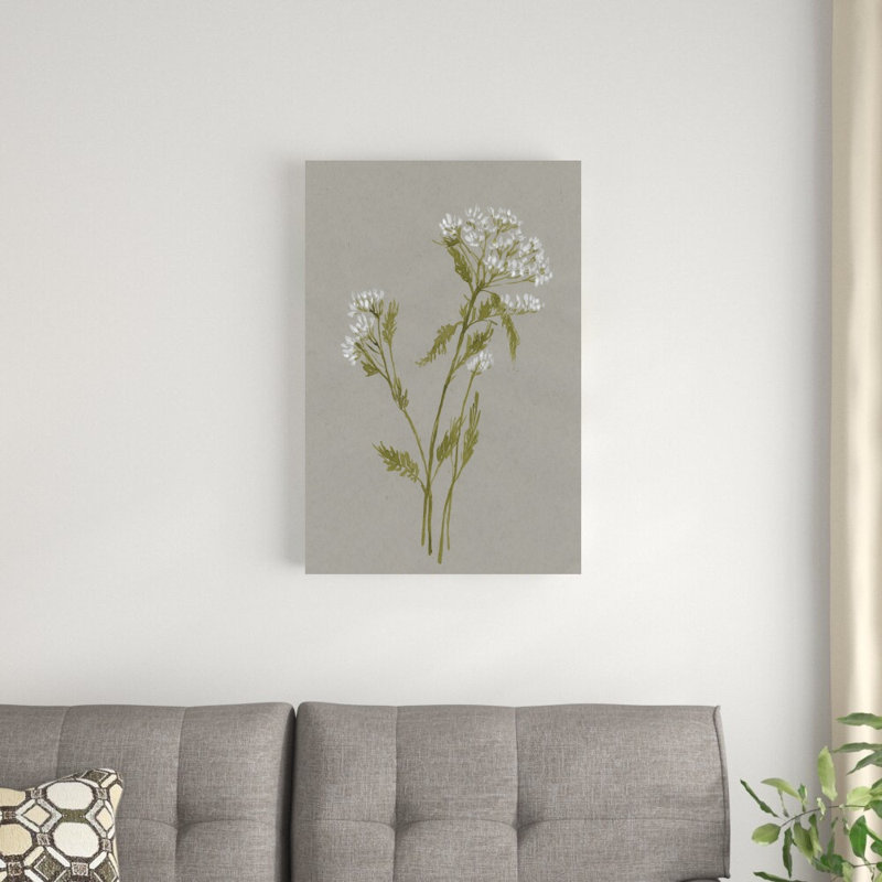 Fleurs de champ blanc III, H 30 po x l 20 po