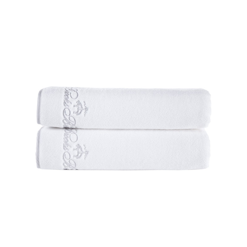 Drap de bain en coton, Blanc