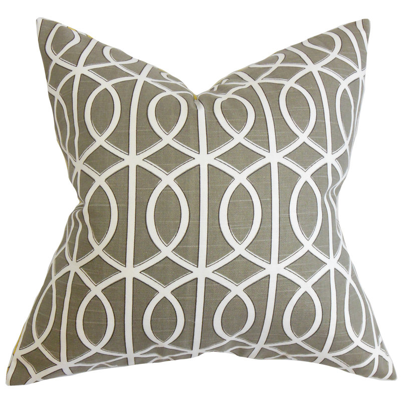  100% Cotton Throw Pillow, Brindle, 20" H x 20" W