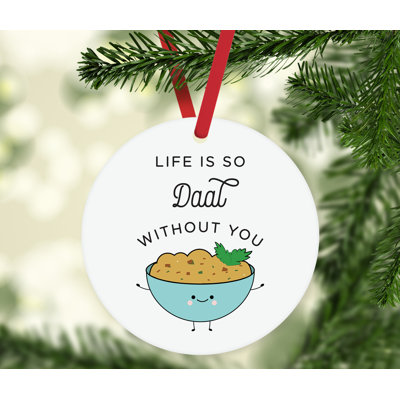 Boules de Noël drôles d’aliments pun