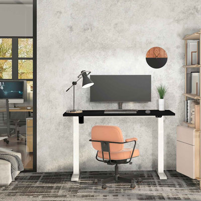 Alvera Adjustable Metal Base Standing Desk