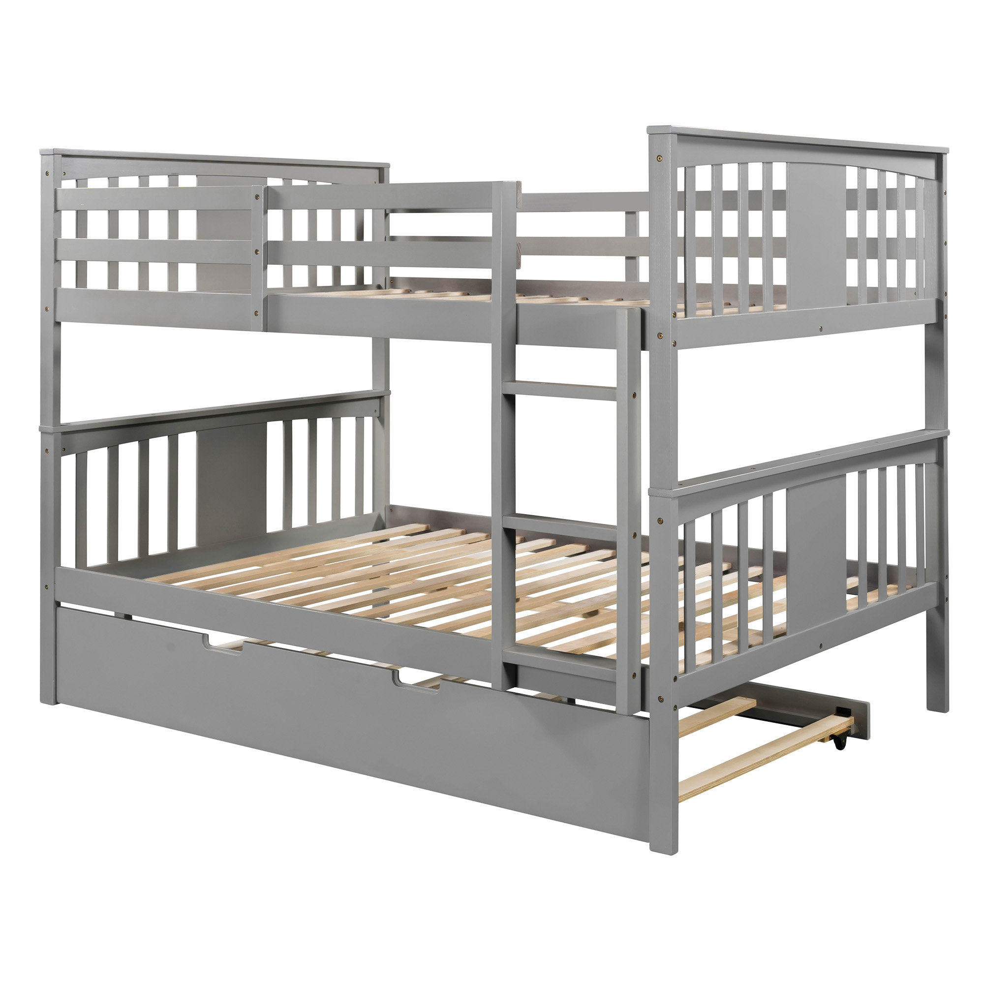 Harriet Bee Bunk Bed With Trundle And Ladder - Wayfair Canada
