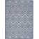 Foundry Select Versatile Diamond Denim Blue Indoor/Outdoor Area Rug