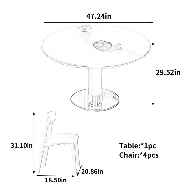 Alida, 29.52"H x 47.24"L x 47.24"W