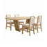 Ensemble de salle à manger Woodridge 5 pièces, hauteur standard, couleur naturelle - Table et quatre chaises