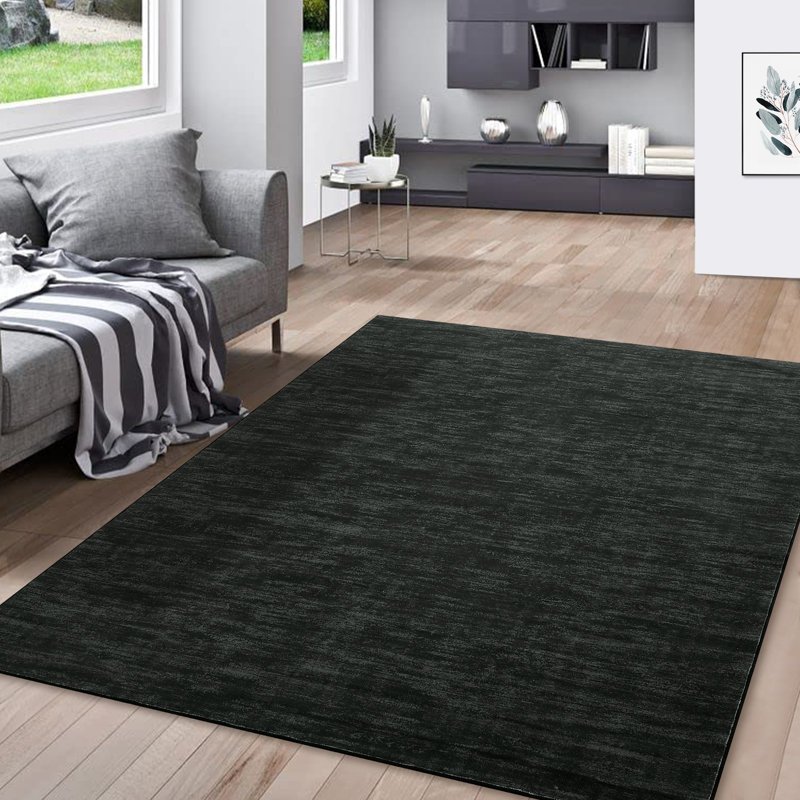 Randolph Solid Machine Washable Rug Non-Slip Area Rug for Living Room Low-Pile Rug Ultra-Thin Rug Modern Indoor Rug for Bedroom Hallway Dining Room Kitchen Office Farmhouse