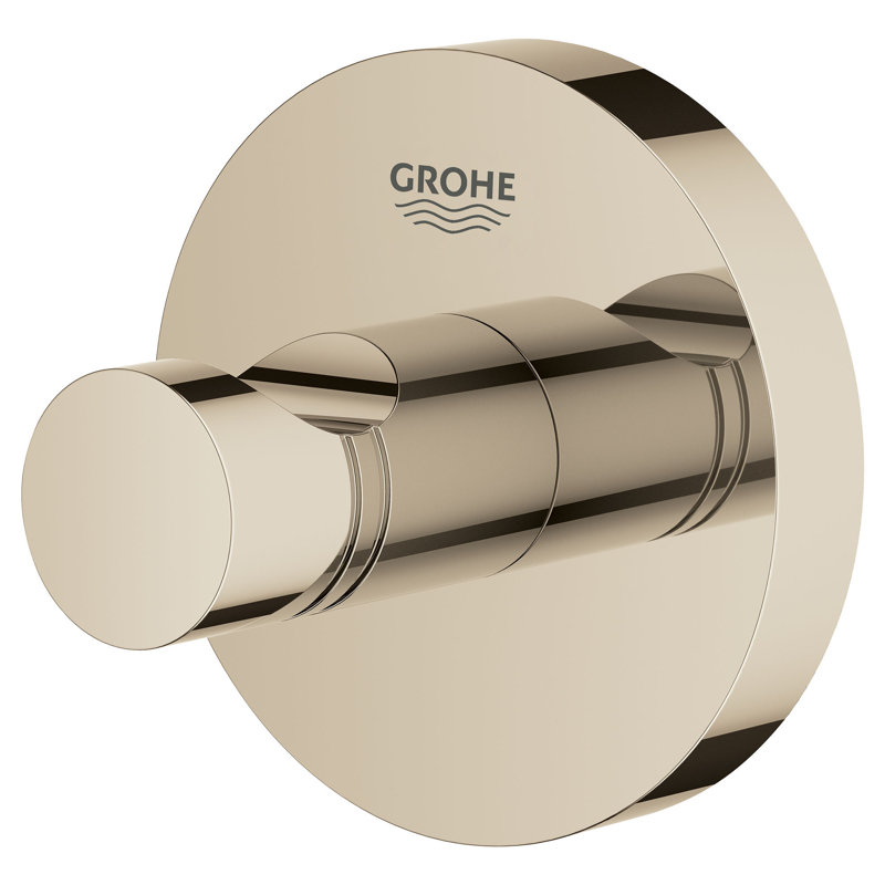 Essentials Wall Mounted Robe Hook, Polished Nickel