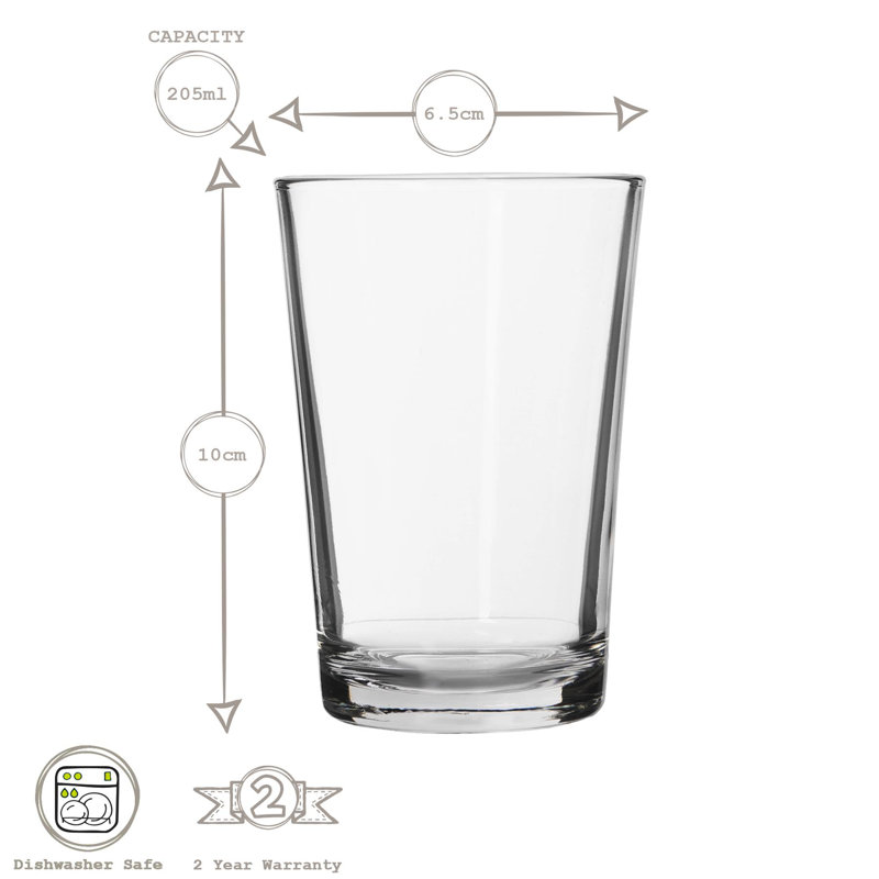 205ml Drinking Glass, 12