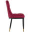 Chaise Parsons rembourrée et revêtue de velours-1346321231