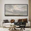 «Greenish Grey Cloudy Sky Relaxing Calm», impression sur toile encadrée surdimensionnée-111653237-111653236