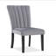 Mobilier de salle à manger 2 pièces en tissu d'ameublement en velours