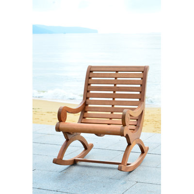 Outdoor Outdoor Annaruth Rocking Solid Wood Chair