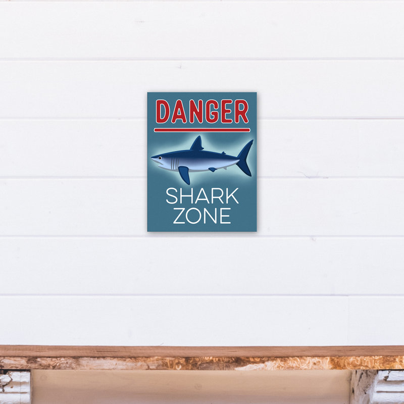 Art sur toile Boyle Shark, H 14 po x l 11 po x P 1,25 po