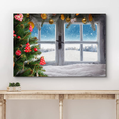 «Christmas Holiday Celebration», impression sur toile tendue