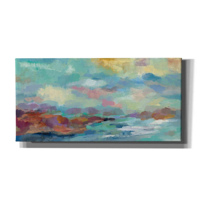 «Archipelago» par Silvia Vassileva, art mural sur toile, H 12 po x l 24 po x P 0,75 po
