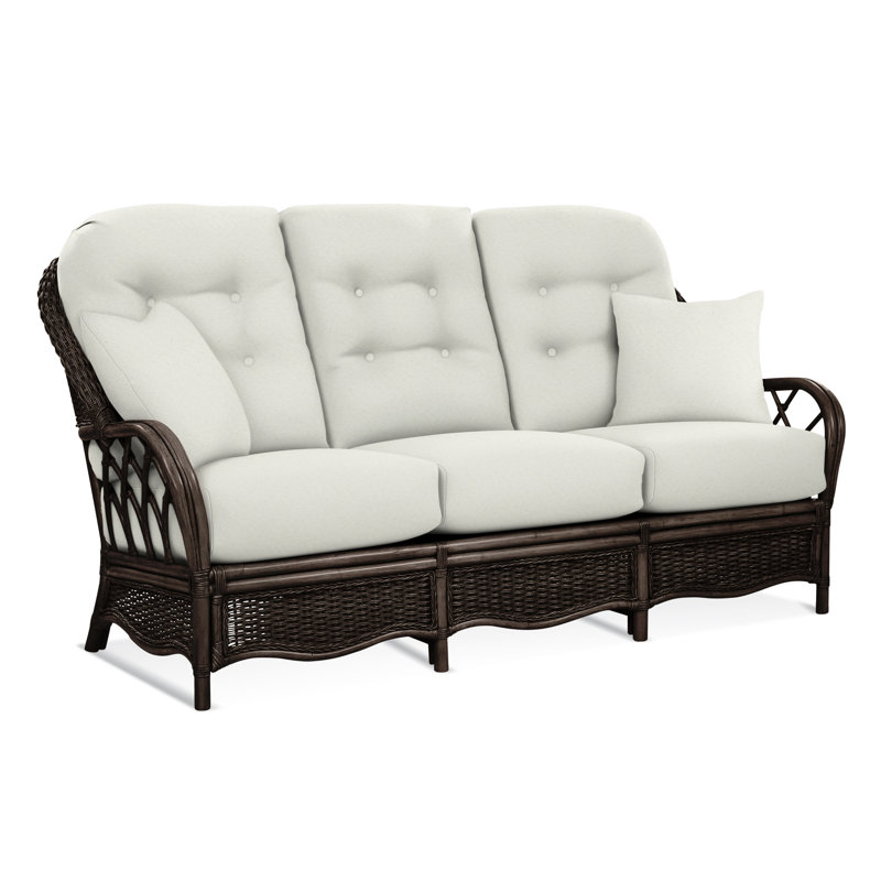 Everglade Upholstered 76'' Sofa, Beige Performance Fabric; 0851-73, Java