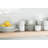 Ten Strawberry Street Simply Square 45 Piece Dinnerware Set, Service for 8 Plus Serveware