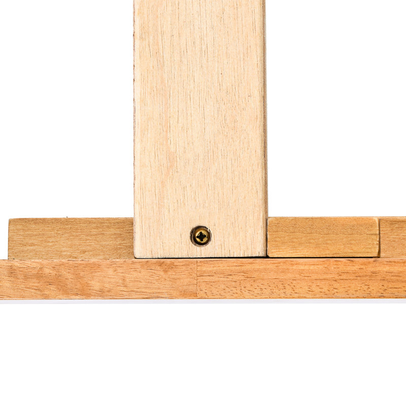 Grand lit plateforme en bois avec tête de lit en bois massif