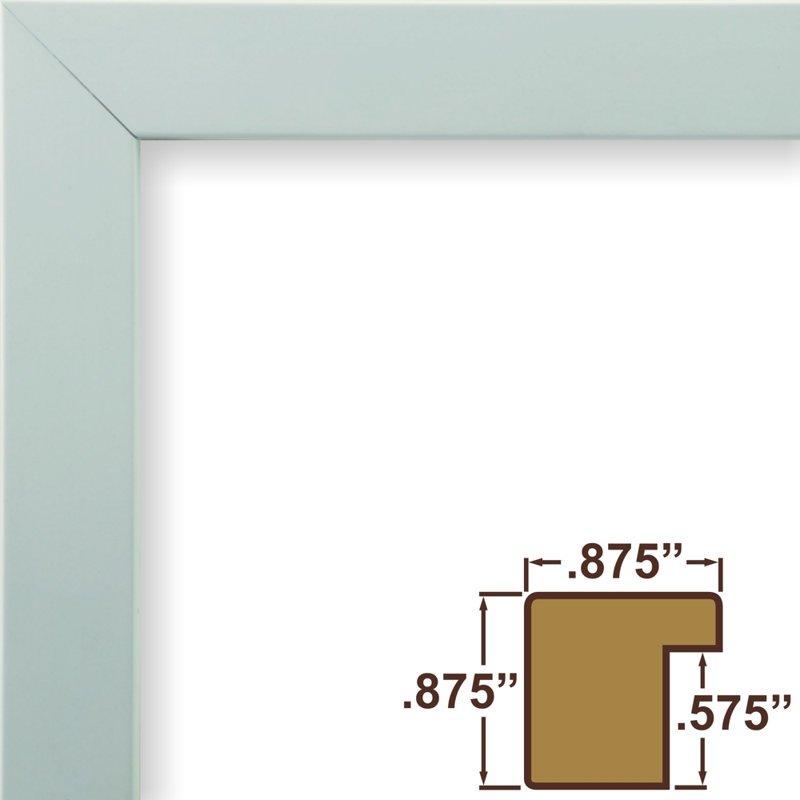 Cadre photo confetti 0,875 po Confetti, L 5 po x H 7 po avec passe-partout l 4 po x H 6 po, Bleu clair