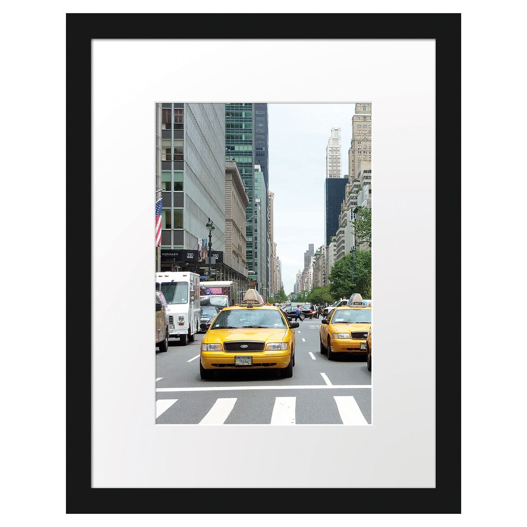 Gerahmtes Poster - Taxi in New York City