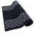 Custom Size Berber Style Chain Bordered Dark Blue Low Pile Slip Resistant Runner Rugs by Feet-1742629817