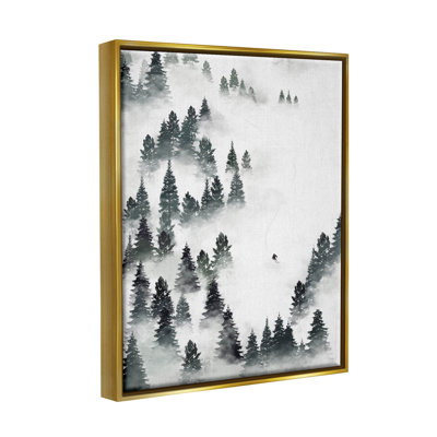 Hiver, ski, pente, montagne, estampe numérique par Ziwei Li