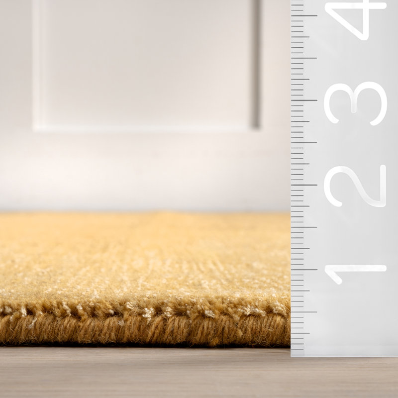 Tapis en mélange de laine moucheté Lahjar, Rectangle 4pi x 6 pi