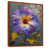 Toile avec cadre flottant brun