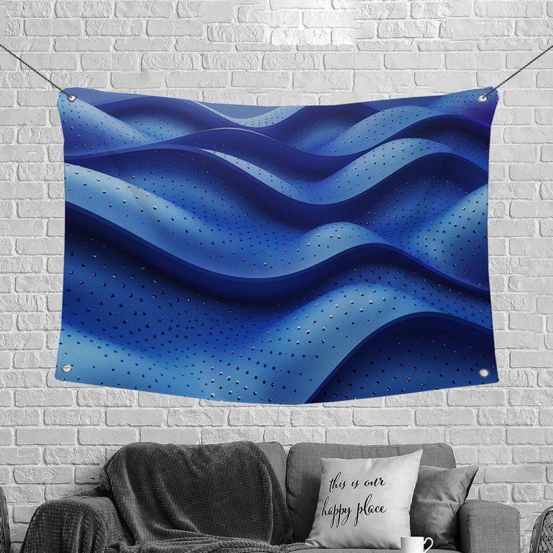 Tapisserie en microfibre, H 50 po x l 60 po
