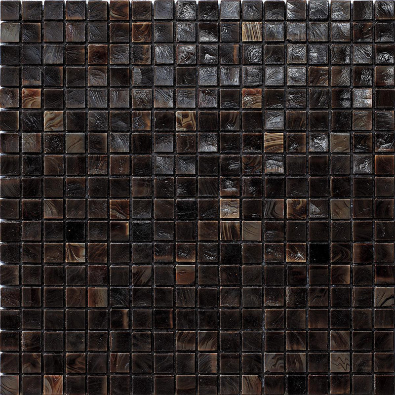 Chestnut 4 5/8" x 5/8" Glass Mosaic