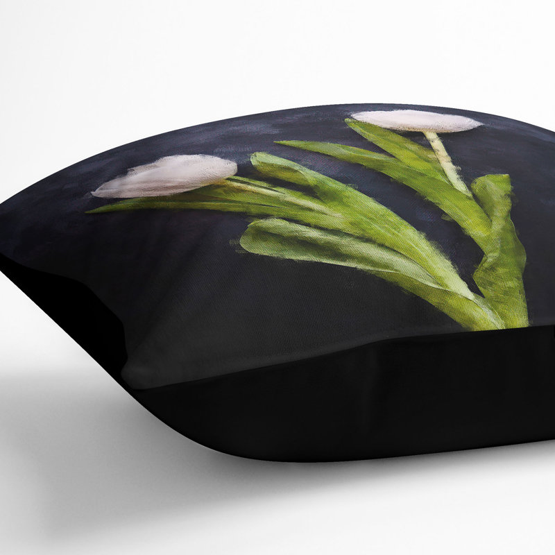 Square Cushion, Black, 40cm H x 40cm W x 15cm D
