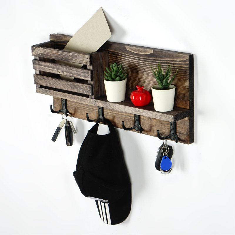 Cordula Solid Wood Wall 4 - Hook Wall Mounted Coat Rack
