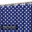 Rideau de douche à pois blanc marine avec 12 crochets Tile-1478732027