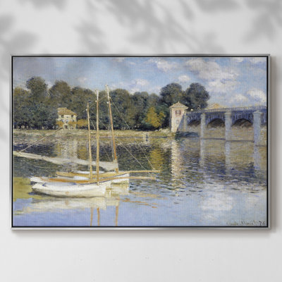 Monet, reproduction d'art encadrée sur toile par Claude Monet
