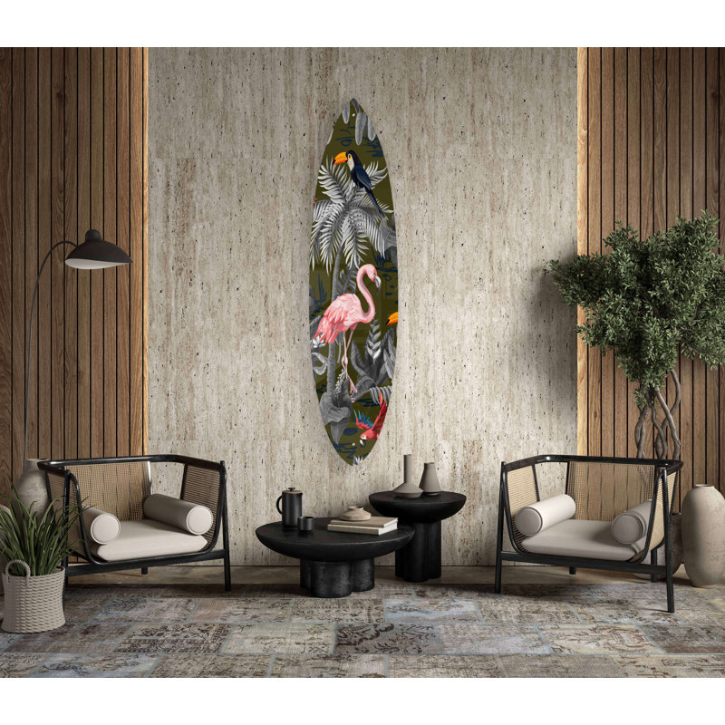 Décoration murale oiseaux exotiques