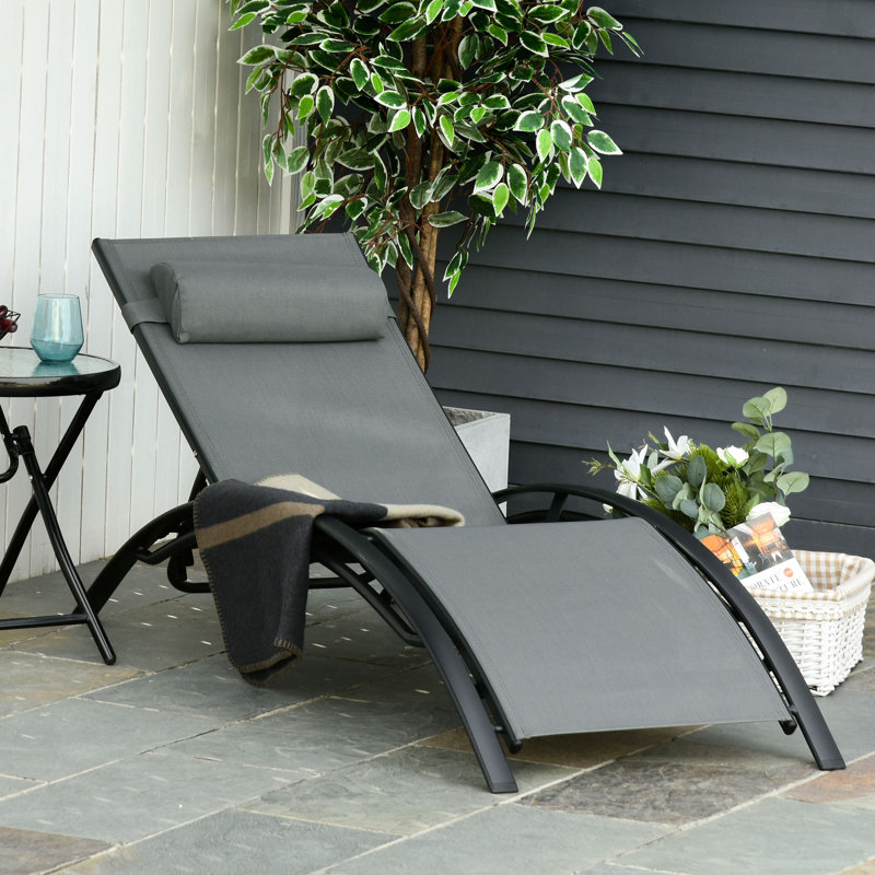 Chaise longue simple inclinable Nielsville 67,25 po