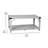 Talmon 2-Tier Coffee Table with Metal Side Braces and Corner Caps-638147243
