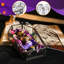 Ornement en forme de cercueil d'Halloween en verre - vitrine effrayante pour petits bibelots, bonbons et gothique - décoration à thème
