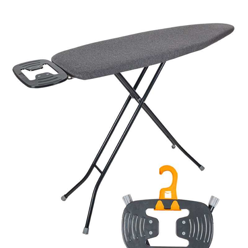 Ironing Board with Extra Thick Cover, Height Adjustable, Easy Storage with Smart Hanger