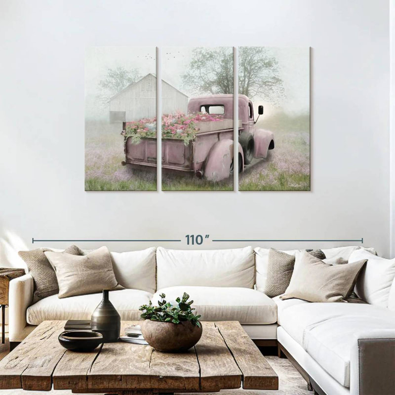 Camion rose Mehar, H 48 po x l 74 po
