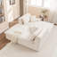 Chaise longue en velours côtelé moderne Sarmiento avec mousse haute densité-117430047