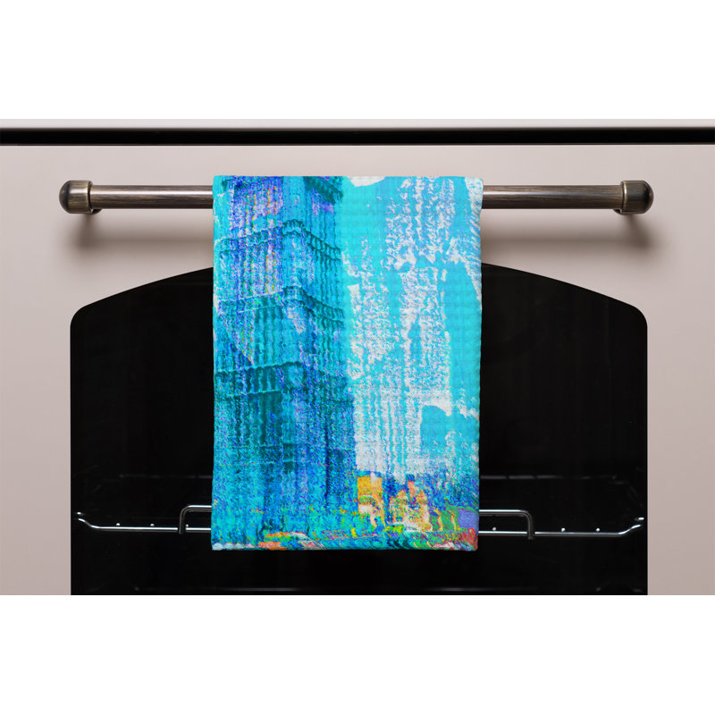 Cotton Tea Towel Kitchen Towel, Blue