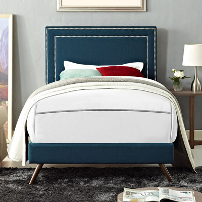 Jessamine Fabric Platform Bed with Legs