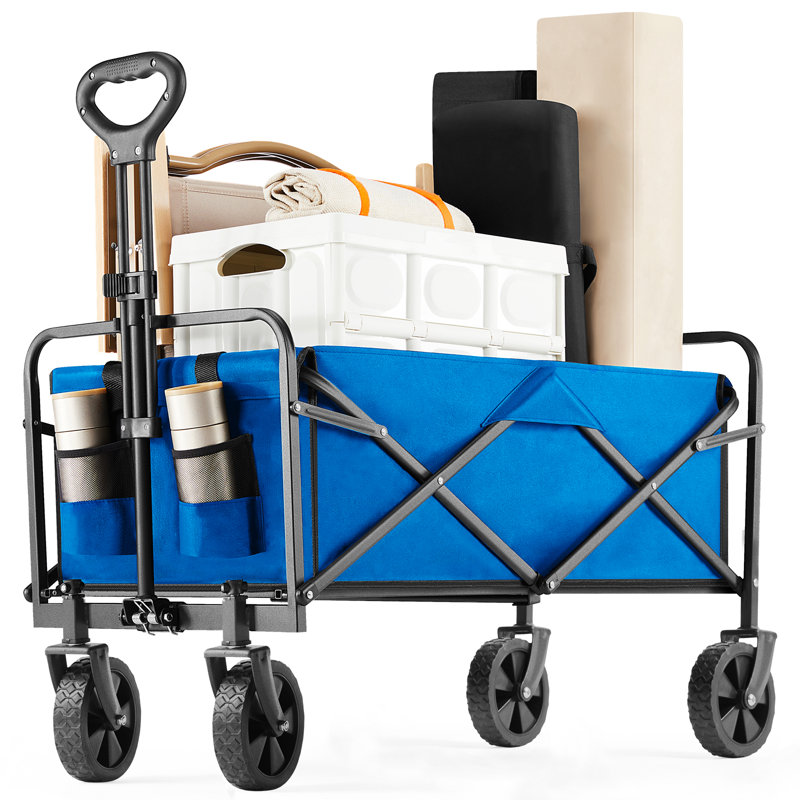 Chariot de chariot pliant polyvalent, Bleu,  H 2,92 po x l 2,43 po x P 1,54 po