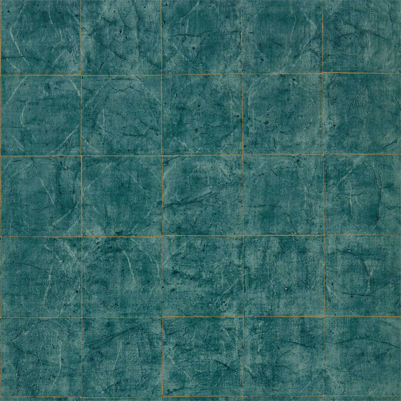 Piastrella Wallpaper, Huntsman Green